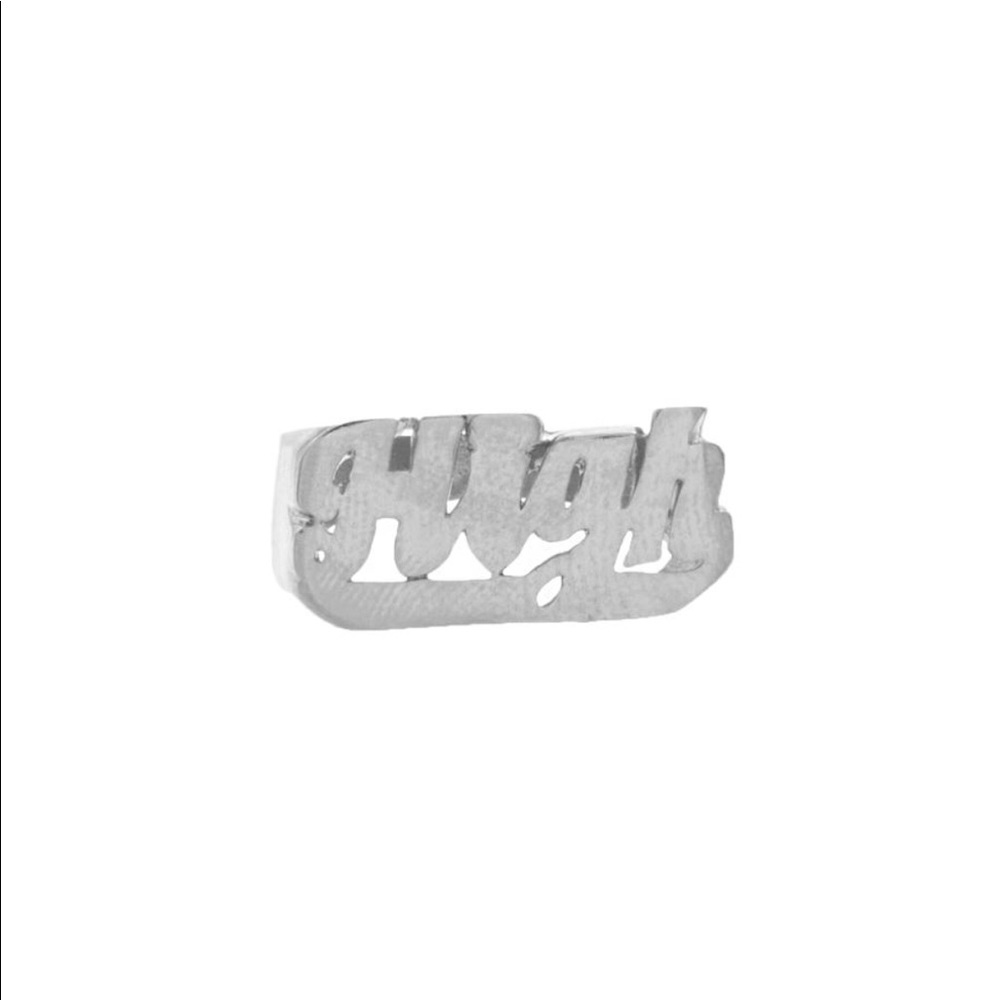 “HIGH” Statement Sterling Silver Ring